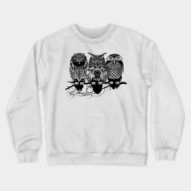 Owls Crewneck Sweatshirt by rcaldwell